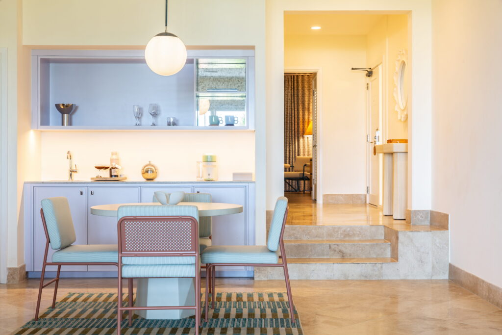 GBC Dining, Kitchenette with View of Enterance